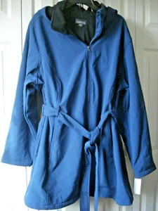 Ladies Coat Size 2X  Blue  Covington Hood   NWT - Picture 1 of 2