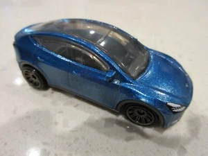 2021 Matchbox Tesla Model Y Blue 1:64 Diecast Toy RaceCar - Picture 1 of 5