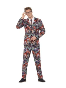 Smiffys Evil Clown Stand Out Suit - Picture 1 of 1