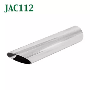 Punta de escape de corte angular cromado JAC112 1,5"" entrada / salida de 1 3/4"" / 8"" de largo - Imagen 1 de 2