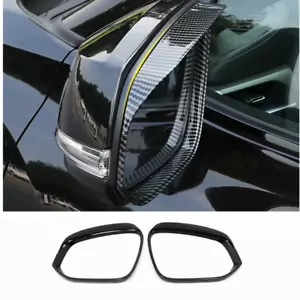 For 2021-2024 Toyota Sienna Carbon Fiber Rearview Mirror Rain Eyebrow Cover Trim - Foto 1 di 8