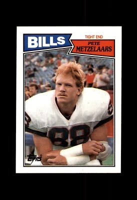 1987 TOPPS FOOTBALL BUFFALO BILLS #366 PETE METZELAARS - Image 1 of 2