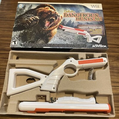 Cabela's Dangerous Hunts Game 2013 Box W/ Top Shot Peripheral (Wii) NO GAME - Image 1 of 4
