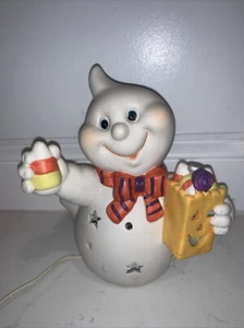 Lámpara de bolsa de Halloween y maíz caramelo vintage fantasma con maíz - Imagen 1 de 6