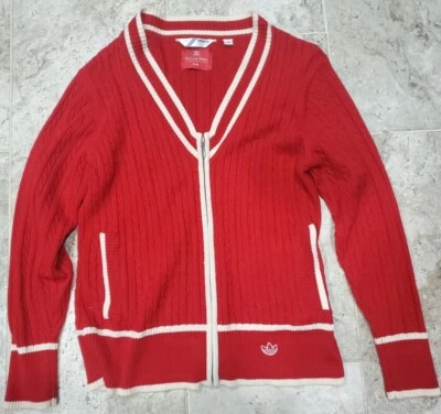 GORGEOUS AND RARE 2008 ADIDAS WIMBLEDON TOURNAMENT EDITION CARDIGAN MENS SIZE XL - Image 1 of 4