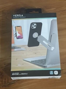 Versa Mobile Mount-Low Profile Magnetic Laptop Mount Adjustable Universal Silver - Picture 1 of 3