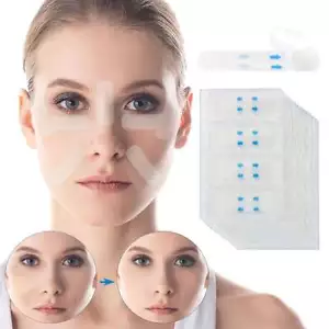 80/160Pcs Invisible Face Lifter Tape Instant Face Lift Tape Double Chin Wrinkles - Picture 1 of 12