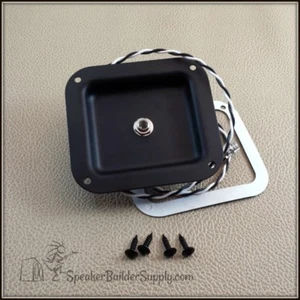 Steel jack dish single 1/4" pre-wired Switchcraft kit - Picture 1 of 2