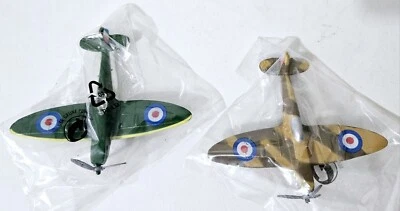 Lote De 2 Aviones Diecast Spitfire Vintage Zee Toys Dyna Flites - A119 Foto 1 de 4
