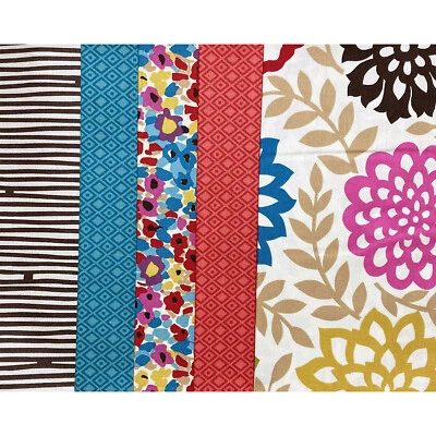 Empujador de pétalos Dear Stella Fat Quarter paquete de 5 piezas acolchado algodón colorido floral Foto 1 de 4