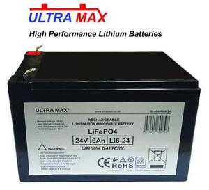 LiFePO4 LITHIUM 24V 6AH Battery Toy Car Electric Bike Feber Injusa - Picture 1 of 1