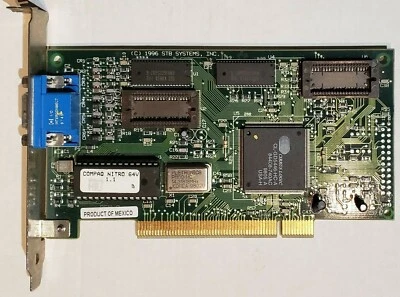 Compaq STB Nitro 64V v1.1 2MB PCI VGA Video Adapter, 296361-001, Refurbished - Image 1 of 3