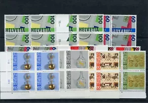 Schweiz Steckkarte Viererblöcke postgültige Nominale ca. 31 Franken - b9103 - Bild 1 von 1