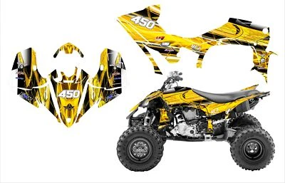 2014 - 2025 Yamaha YFZ 450R 450SE graphics wrap kit 24 mil racing vinyl #2001 - Image 1 of 4