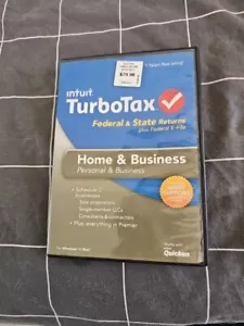 TURBOTAX 2014 Home & Business Tax Preparation Software for Windows or Mac - Picture 1 of 4