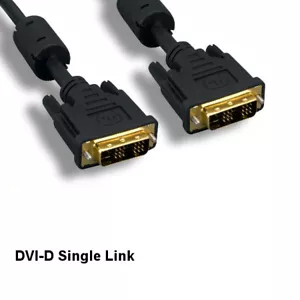 Kentek 6 piedi DVI-D 18+1 pin cavo collegamento singolo maschio/maschio 28AWG filtro EMI HDTV PC - Foto 1 di 1
