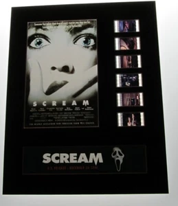 SCREAM Wes Craven 35mm Movie Film Cell Display 8x10 Presentation Horror Original - Picture 1 of 2