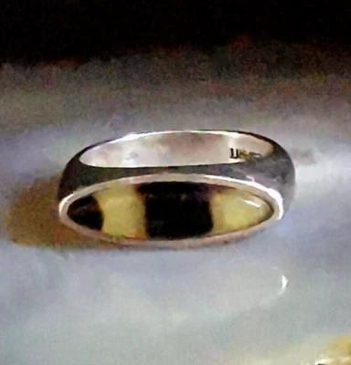 Ring Silber 925 Jaspis dekorativ kraftvoll extravaganter Stein ESPRIT 19mm 8,4g - Bild 1 von 4