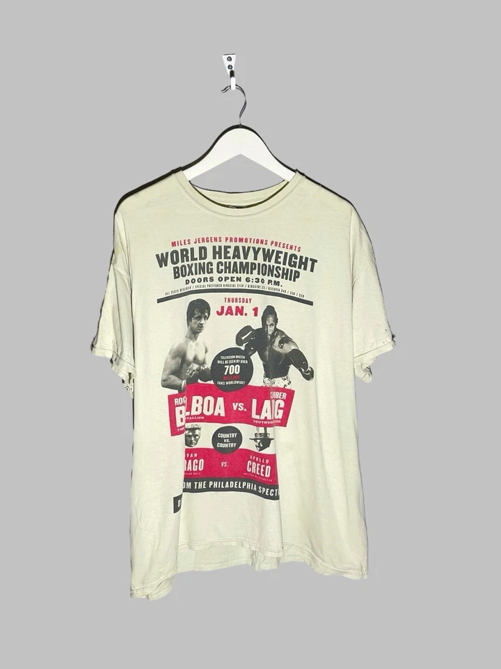 Rocky Balboa vs Clubbed Lang ROCKY Movie  T-Shirt 2011  - Image 1 of 4