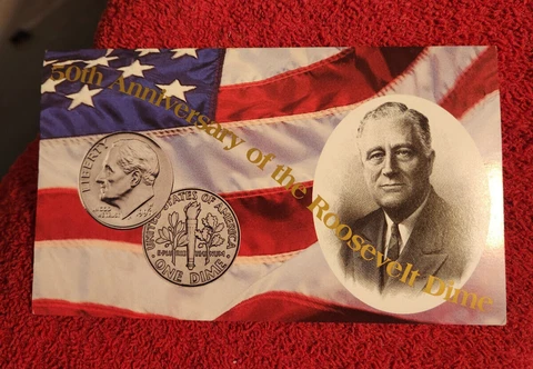 1996 w uncirculated Roosevelt dime in original mint cello Cover