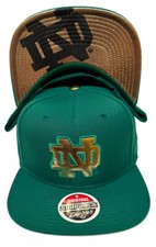 Zephyr NCAA Notre Dame Fighting Irish "Mercury" Flat Bill SnapBack Hat BRAND NWT