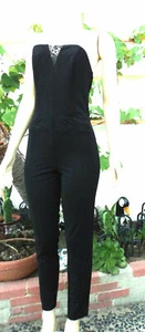GUESS PLUNGE JUMPSUIT--Farbe Schwarz - Gr:6(M) WUNDERSCHÖN!!!!!!! - Bild 1 von 8