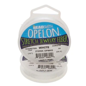 Elastic Stretch Cord 0.7mm OPELON Jewelry Fiber Elastic Cord 5 Meter Spool - Picture 1 of 1