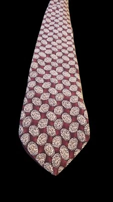 Corbata GIANFRANCO RUFFINI Italia Para Hombre 100% Seda Diseñador EE. UU. Geométrica Roja Foto 1 de 4