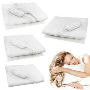 Electric Under Blankets Single Double King Size Bed Heated Under Washable Fleece - Picture 1 of 8