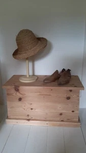 Vintage Pine Blanket Chest /Storage Box - Picture 1 of 9