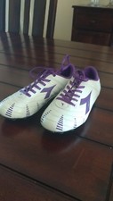 Girls youth Diadora Verona 1.5 Soccer Shoes Cleats Purple and white