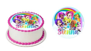 1 x RAINBOW RANGERS THEME EDIBLE IMAGE 7 INCH RD CAKE DECORATION - Picture 1 of 2