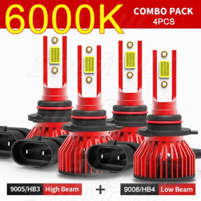 Faros LED bombillas altas bajas para Buick Park Avenue Ultra Sedán 4 puertas 1991-2005 Foto 1 de 4