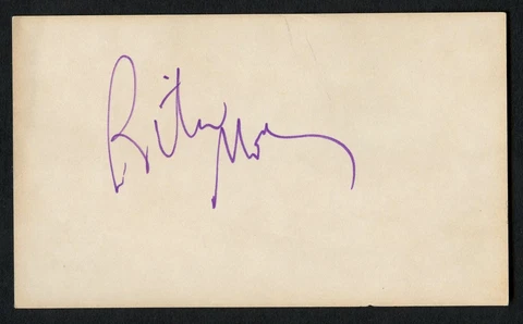 Rita Moreno signed autograph Vintage 3x5 Hollywood: Actress Singin in the Rain Cover