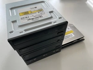 Lot of 6 Optical Drives CD DVD SATA IDE 4x5.25" + 2xSilm LG Samsung Sony HP - Picture 1 of 18