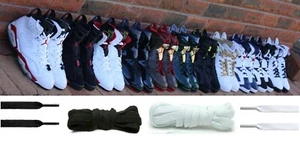 AIR JORDAN 6 VI RETRO FLAT SHOELACES Sostituzione OLIMPICHE LEPRE CARMINI INFRAROSSI - Foto 1 di 8