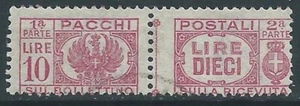 1946 LUOGOTENENZA USATO PACCHI POSTALI 10 LIRE - Z10-3 - Picture 1 of 1