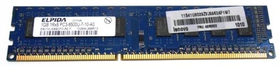 ELPIDA DDR3 SDRAM DIMM MEMORY CARD EBJ10UE8BDF0-AE-F 1GB 1RX8 PC3-8500U - Image 1 of 4