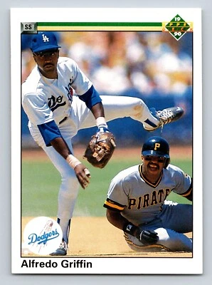 Alfredo Griffin 1990 Upper Deck #338 Los Angeles Dodgers - Image 1 of 2