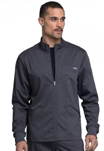 Cherokee Workwear Jacket WW320 PWT Pewter Revolution Men Zip Front Free Shipping - Picture 1 of 6
