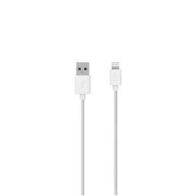 BELKIN CABLE LIGHTNING TO USB MIXIT CHARGE SYNC MFI CERTIFIED 2M WHITE F8J023 - Image 1 of 2