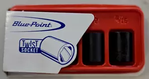 NOS Blue Point by Snap-on Twist Impact, SAE, 1/4" Drive Nut Extractor Socket - Foto 1 di 5