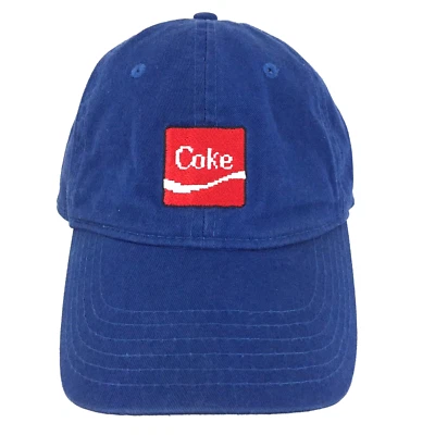 Gorra de béisbol Coca-Cola sombrero refresco refresco bloque broca deletrear guión logotipo Foto 1 de 4