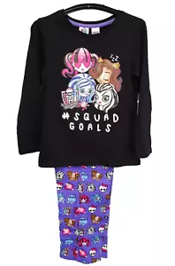 Nuevo con etiquetas Camiseta deportiva elástica suave PJ Monster High negra larga con etiquetas para niñas talla 8 - Imagen 1 de 2