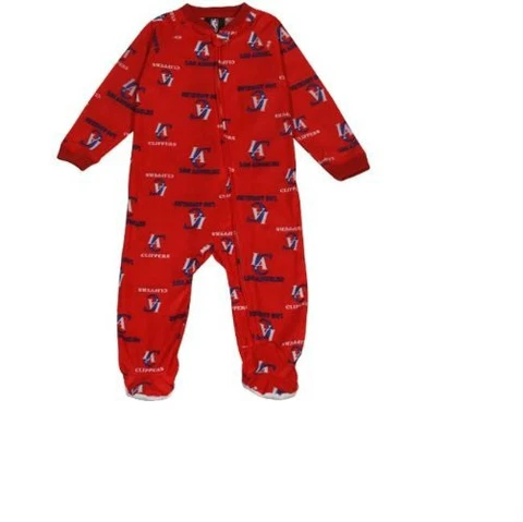 Los Angeles Clippers Infant Sleeper Pajamas Coverall Red 0 - 3 Months Baby Cover