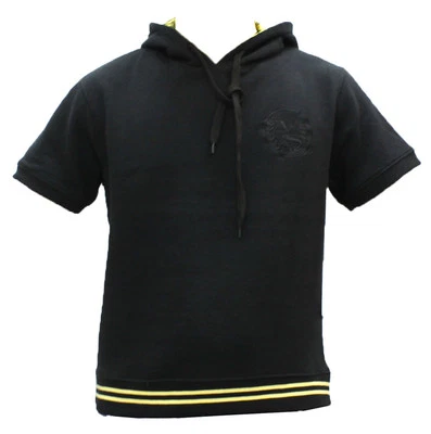 FILTHY DRIPPED BLACK FADED SHORT SLEEVE HOODIE AS0214-SSH-03  - Image 1 of 2