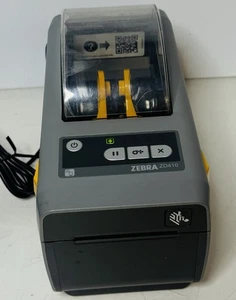 Zebra ZD410 Thermal Desktop Label Printer ZD41022-D01M00EZ with adapter  - Picture 1 of 7