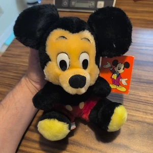 Peluche Vintage Disneyland Mickey Mouse 8" Relleno Walt Disney World Nuevo Con Etiquetas - Imagen 1 de 7
