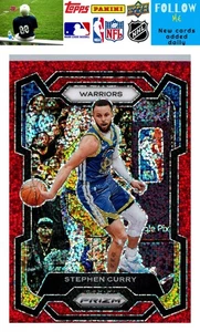 2023-24 Panini Prizm #119 Stephen Curry Prizms Red Sparkle - Picture 1 of 2