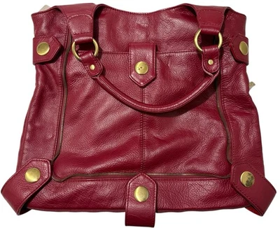 Bolso APC de cuero rojo con asa superior A.P.C. Elegancia de moda de diseñador Judelle Foto 1 de 4